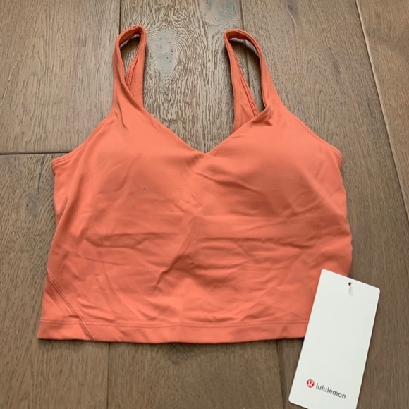NWT Lululemon Align Crop Tank Rustic Coral size 6 - Picture 2 of 6